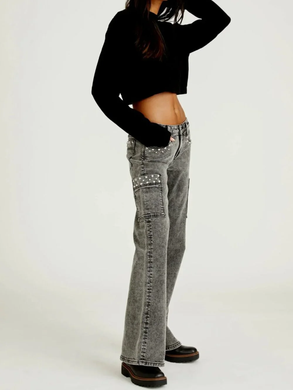 NWT Driftwood Charlee Cargo Jeans Size 27